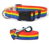 LGBTQ Pride Dog Collar and Leash Set