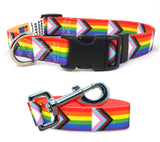 LGBTQ Pride Dog Collar and Leash Set (updated)