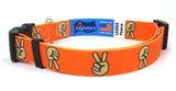 Peace Sign Dog Collar