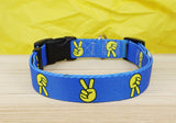 Peace Sign Dog Collar