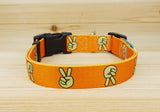 Peace Sign Dog Collar