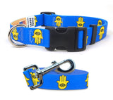 Hamsa Dog Collar and Leash Set