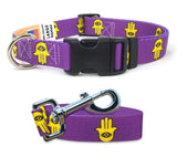 Hamsa Dog Collar and Leash Set