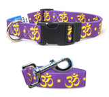Om Dog Collar and Leash Set
