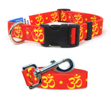 Om Dog Collar and Leash Set