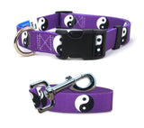 Yin Yang Dog Collar and Leash Set